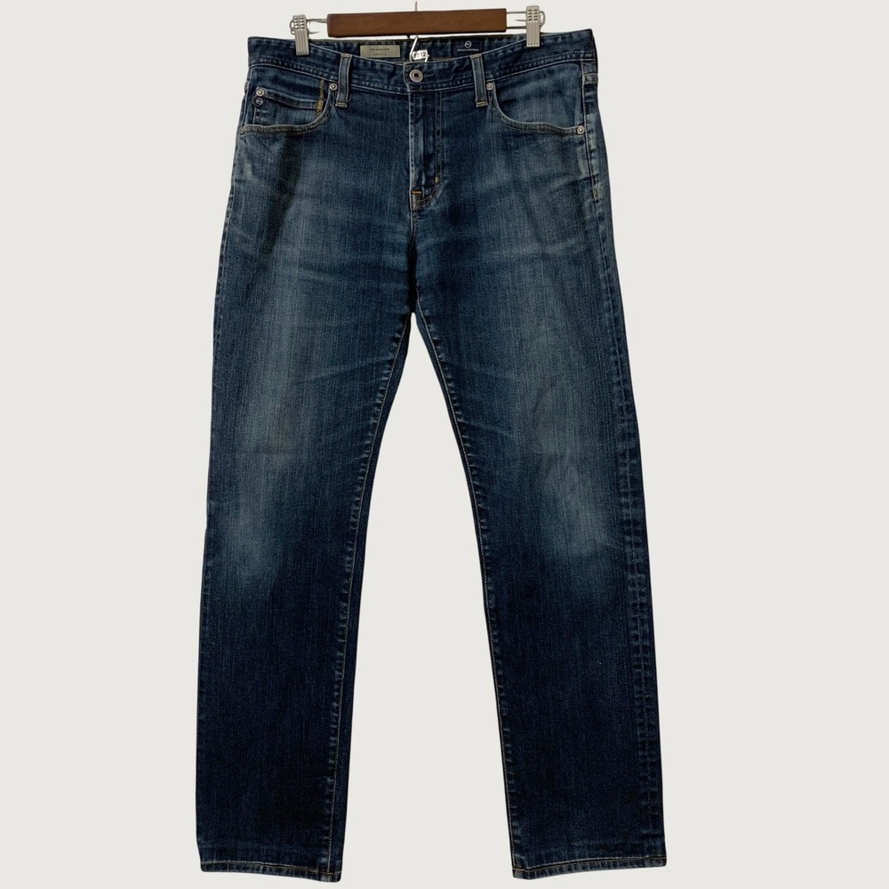 AG Adriano Goldschmied The Graduate Jeans Men 34x32 Blue Tailored Leg Dark Wash